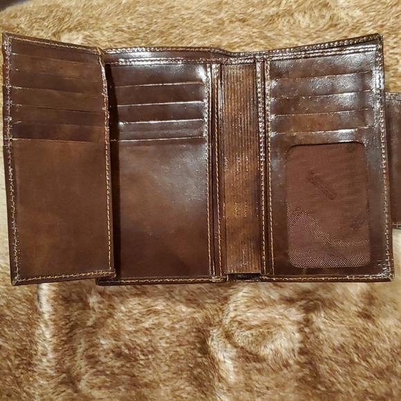 Marruecos Colombian Leather Brown Wallet - Picture 7 of 8